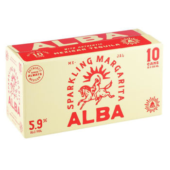 Picture of Alba Sparkling Margarita 10 Pack Can 250ml