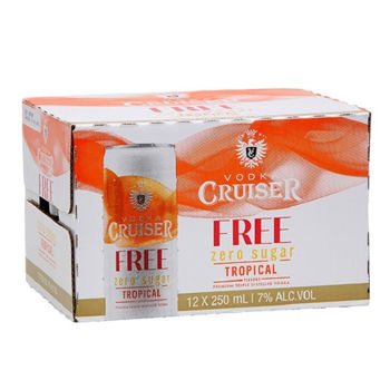 Picture of Cruiser TROPICAL ZERO 7% 12 Pack Cans 250ml