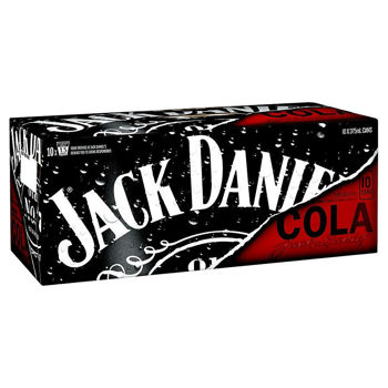 Picture of JACK DANIELS &amp; COLA 10PK CANS 330ML