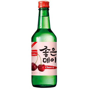 Picture of Jiro (Good day brand) cherry flavor Soju 360ml 13.5% Korean soju