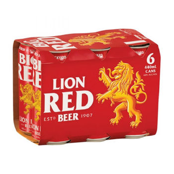Picture of Lion Red 440ml 6pk Cans