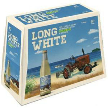 Picture of LONG WHITE VODKA LEMON LIME 4.8% 10Pk 320ML