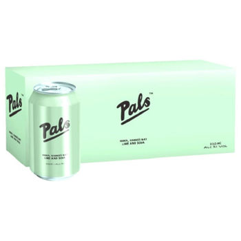 Picture of PALS VODKA LIME AND SODA 5.0% 10Pk 330ML CANS
