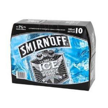 Picture of Smirnoff Ice Double Black 7% 10 Pack Bottles 300ml