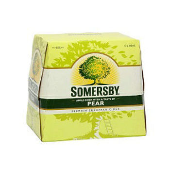 Picture of SOMERSBY PEAR CIDER 12 PACK 330ML BOTTLES