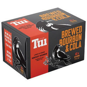 Picture of Tui  Bourbon & Cola 7% 12 Pack Cans 250ml