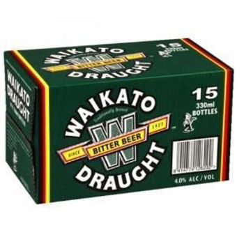 Picture of WAIKATO DRAUGHT 330ML BOTTLES 15 PACK
