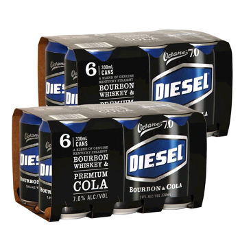 Picture of Diesel & Cola 7% 2x6-Pack Cans 330ml