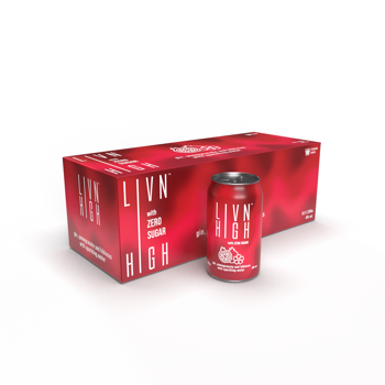 Picture of LIVNHIGH Gin and Pomegranate & Hibiscus 330ML 10PK CAN (2 FOR $30)