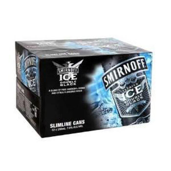 Picture of Smirnoff Ice Double Black 7% 12 Pack Cans 250ml