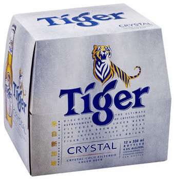 Picture of Tiger Crystal Beer 12 Pack Bottles 330ml